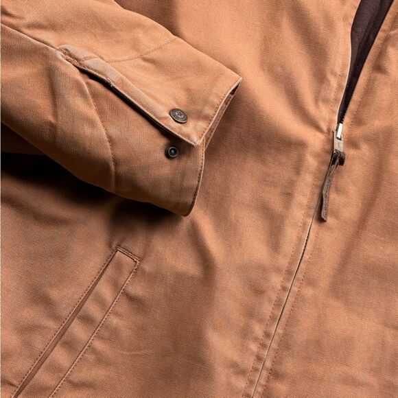 C.E. Schmidt Men's Workwear Wheat Colored Fleece Lined Quilted Jacket Size XL - Picture 9 of 13